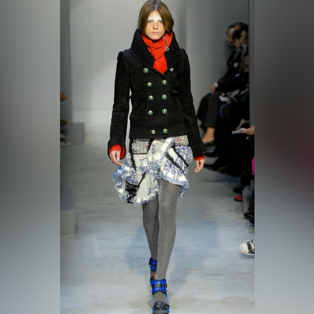 *** SOLD*** Balenciaga Nicolas Ghesquiere Rare Fall 2007 Runway Silk Skirt
